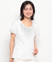 LAPINE BLANCHE/ラピーヌ ブランシュ LAPINE BLANCHE 【洗える】スタッズTシャツ/506026632