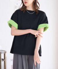  GROWINGRICH/袖バイカラーニットTee[231125]/506030649