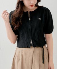 OLIVE des OLIVE/WZIP半袖ニット　トップス　半袖　ニット　/506031895