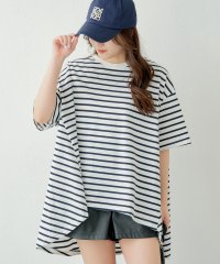 OLIVE des OLIVE/【nao】ボーダービックシルエット　トップス　Tシャツ　ゆったり　春/506031899