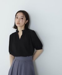 NATURAL BEAUTY BASIC/楊柳スキッパーブラウス/506032129