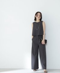 NATURAL BEAUTY BASIC/クロップドブラウス＆ワイドパンツ/506032143