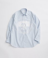 ADAM ET ROPE'/【UNIFORM/ユニフォーム】エンブレムプリント オーバーサイズ レギュラーカラー シャツ / 吸水速乾 / ロングシーズン着用可能 / ユニセックス/506032173