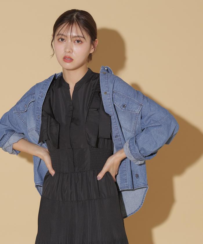 セール 60%OFF】メタル釦ダンガリーシャツ(506032189) | ジル