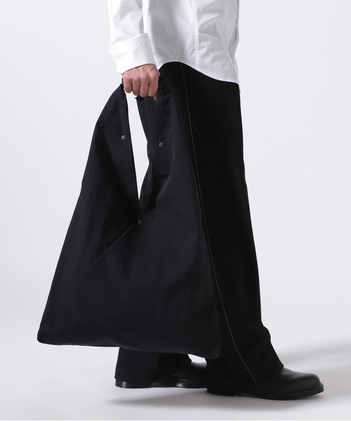 バッグ SLOW span nylon-triangle wrap bag- BLACK Span Nylon - Wrap Bag - L｜SLOW – スロウ 公式ECサイト | 革製