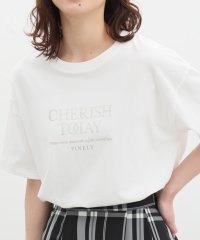 Honeys/ハクプリントＴシャツ Ｔシャツ レディース 半袖 接触冷感 ロゴ ゆる カジュアル /506032763