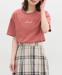 Honeys/きれいめロゴＴシャツ トップス Tシャツ レディース 半袖 ロゴ 接触冷感 夏 /506032769