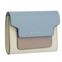 MARNI/MARNI マルニ SAFFIANO サフィアーノ レザー 二つ折り 財布 小銭入れ/506033413