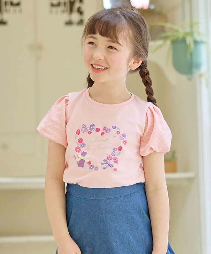 ⭐︎専用です⭐︎familiar 花の刺繍 Tシャツ 120 セール 50%OFF】フラワー 刺繍 Tシャツ(506033656) | エニファム