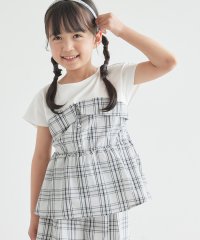 ROPE' PICNIC　KIDS/【KIDS】レイヤード風チェックドッキングチュニック/セットアップ対応/506034118
