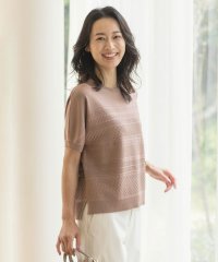 J.PRESS LADIES（LARGE SIZE）/【洗える】LACY フレンチスリーブ ニット/505994662