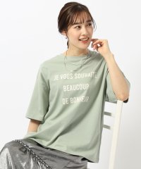 SHOO・LA・RUE/【洗える／プチプラ／綿100％】グラフィック半袖ゆるTシャツ/506003397