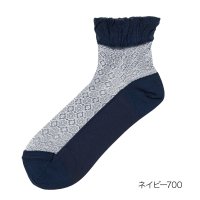 HANAE MORI/HANAE MORI(ハナエ モリ) ： 花柄 ソックス クルー丈 テグス(3103－023) 婦人 女性 レディースフクスケ fukuske 福助 公式/506032798