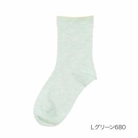 manzoku/満足 ： ひやり冷感シルク 平無地 ソックス クルー丈 レーヨンシルク素材(3145－41M) 婦人 女性 レディースフクスケ fukuske 福助 公式/506032810