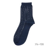 manzoku/fukuske FUN(フクスケファン) ： キレイ見え ニット風 ソックス クルー丈 つま先かかと補強(3162－38M) 婦人 女性 レディースフクスケ f/506032813