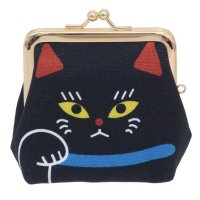 cinemacollection/コインケース ねこころん大がま クロネコ アミナコレクション プレゼント 小銭入れ かわいい がま口ポーチ グッズ /506033207