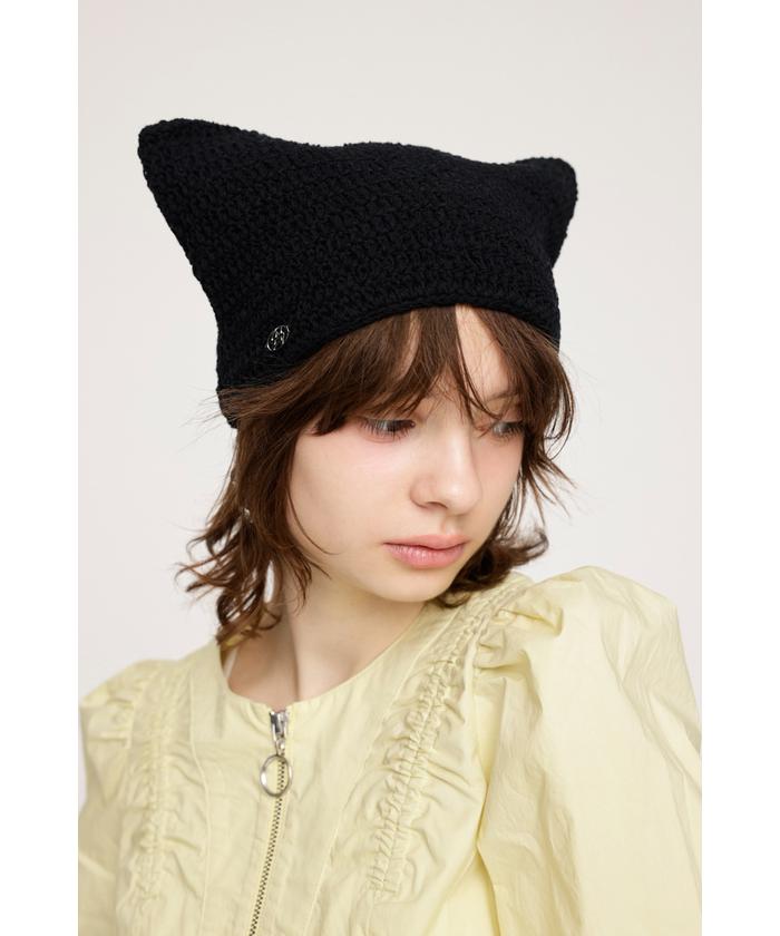 帽子 SLY KITTY KNIT BEANIE KITTY KNIT BEANIE(506034347) | スライ(SLY) - d fashion
