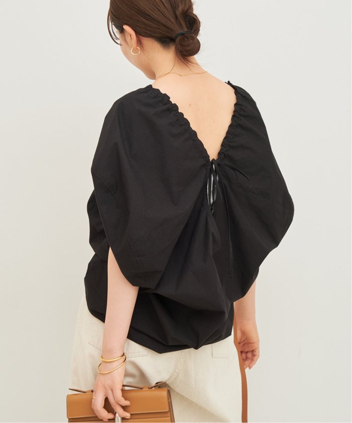 Plage - plage NEARBYME round shrring ブラウス セール】【NEARBYME/ニアーバイミー】 ROUND SHRRING ブラウス