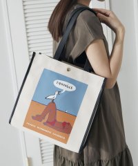 TOPKAPI BREATH/トプカピ TOPKAPI サヴィニャック × Breath TOPKAPI アート プリント オーガニックキャンバス トート バッグ/506034566