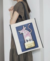 TOPKAPI BREATH/トプカピ TOPKAPI サヴィニャック × Breath TOPKAPI アート プリント フラット オーガニックキャンバス トート バッグ/506034567