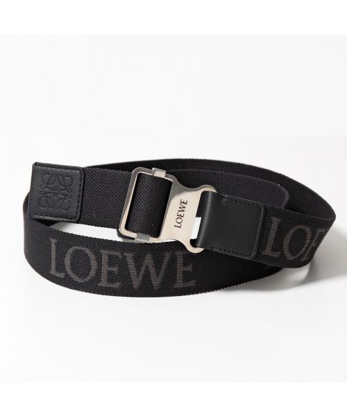 LOEWE*スタイルを格上げ*ダークバーガンディ グラフィックベルト ラウンド ソフト ベルト（クラシックカーフ） ブラウン - LOEWE