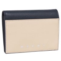 MARNI/マルニ 二つ折り財布 バイフォールド ミニ財布 ロゴ ホワイト マルチカラー メンズ MARNI PFMI0072U0 LV520 ZO718/506035403