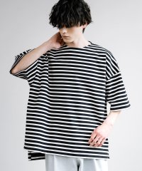 Rocky Monroe/Tシャツ ボーダー 半袖 カットソー メンズ レディース ビッグシルエット オーバーサイズ ゆったり ルーズ ワイド ボックスシルエット カジュアル シンプル /506035474