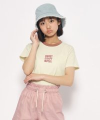 PINK-latte/リンガー配色コンパクトTシャツ/506035745