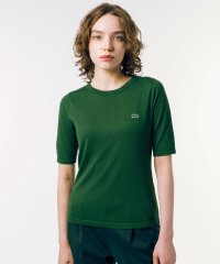 LACOSTE/UVカット 吸水速乾 ウォッシャブル COOLMAX クールマックス ニット 半袖Tシャツ/505172317