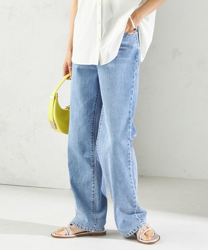 デニム・ジーパン FAY Women Straight Pants NTW8648520LVTYB011 White セール 30%OFF】〈洗濯機可能〉ストレート フィット デニム