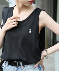 US POLO ASSN/ユーエスポロアッスン U.S. POLO ASSN. ワンポイント ポロ 刺繍 タンクトップ ラウンドネック インナー トップス ノースリーブ 無地/505857806