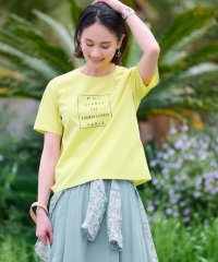 CARA　O　CRUZ/【接触冷感 洗える】ロゴTシャツ/505995325