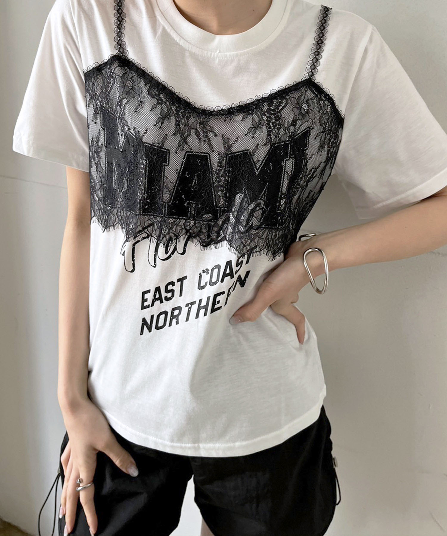 Gothic lace up bandage corset / ビスチェ・トップス【DARK IN