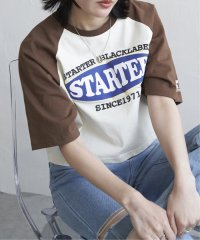 VENCE　EXCHANGE/STARTER BLACK LABEL スターターブラックレーベル ショートラグランTシャツ/506003302