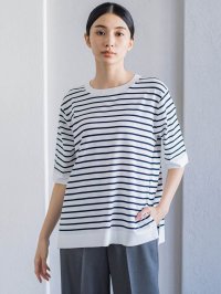 la.f.../ラ エフ la.f… 【新色追加/追加生産分入荷】VIS Tシャツニットプルオーバー≪手洗い可能≫/506021466