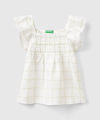 BENETTON (UNITED COLORS OF BENETTON GIRLS)/キッズリネンコットンフリル袖総柄ブラウストップス・シャツG/506031570