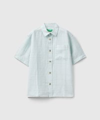 BENETTON (UNITED COLORS OF BENETTON BOYS)/キッズリネンコットン大柄チェック柄半袖シャツB/506031580