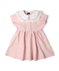 Crescent/【子供服】 crescent (クレセント) ギンガムチェック衿レースワンピース 80cm～130cm N42307/506039315