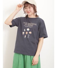 Samansa Mos2/転写プリントTシャツ/506039321