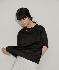 ADAM ET ROPE'/【サステナブル】バックジップサテンTEE/506039338