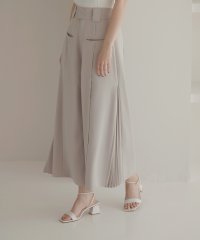 MIELI INVARIANT/Pleat Hem Block Pants/506039579