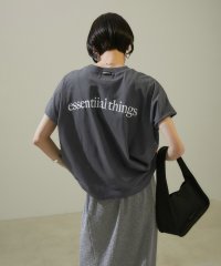 サロン　アダム　エ　ロペ/【Americana for SALON】別注essentialロゴフレンチスリーブTシャツ/506039909