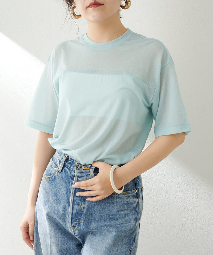 クーポン】【セール 40%OFF】【Ernie Palo】シアーTシャツ