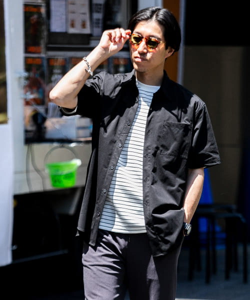 kw　Porter Classic 半袖シャツ Mサイズ Porter Classic(ポータークラシック) MONSIEUR KURATA COTTON