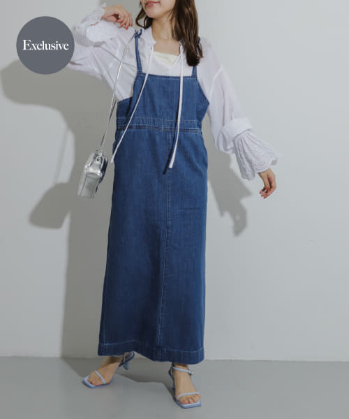 BEAMS HEART（ビームス ハート）スキッパー ティアードワンピース（ワンピース キャミ・ノースリーブワンピース）通販｜BEAMS