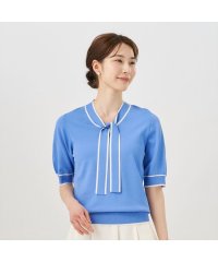 TOKYO SHIRTS/配色ボウタイ ニットプルオーバー/506040536