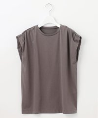 JIYU-KU（SMALL SIZE）/【カタログ掲載・洗える】タックギャザーネック Tシャツ/506040762