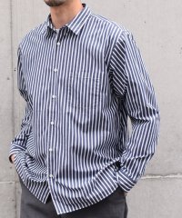 SHIPS any MEN/SHIPS any: ストライプ / ソリッド リラックス レギュラーカラー シャツ 24SS◇/505456038