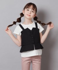 a.v.v(KID'S)/[100－130]【セットアップ対応】麻調キャミドッキングトップス/505890316