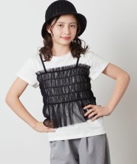 a.v.v(KID'S)/[100－130]チュールキャミドッキングＴシャツ/505890317